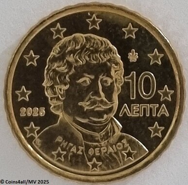 Griekenland 10 Cent Jaartal te selecteren