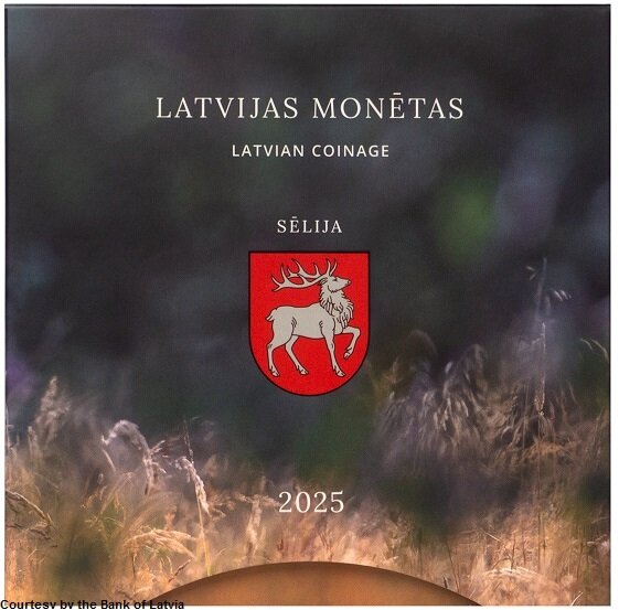 Letland BU-Set 2025 met bijzondere 2 euromunt 