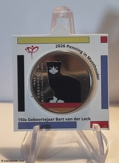 Nederland penning in munthouder 2026 