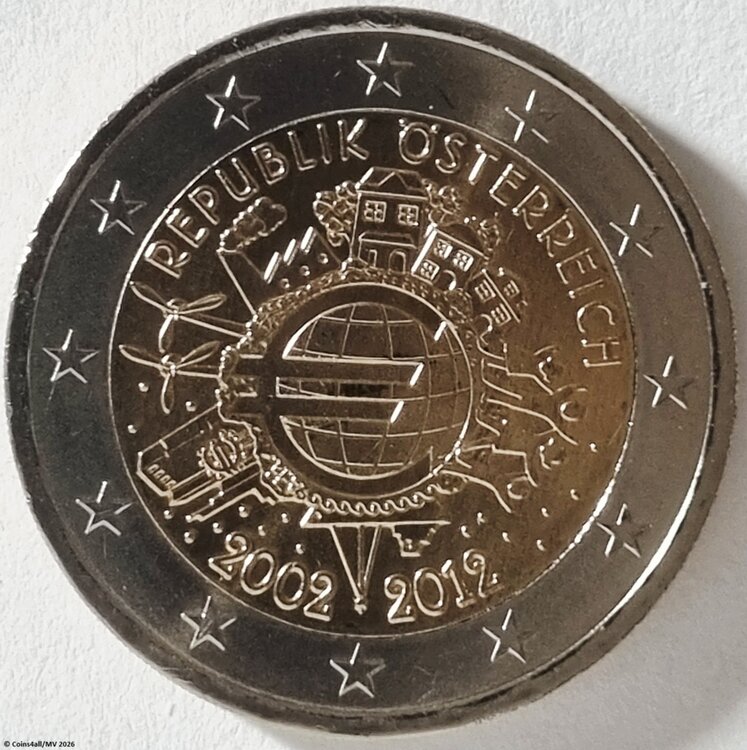 Oostenrijk 2 Euro 2012 