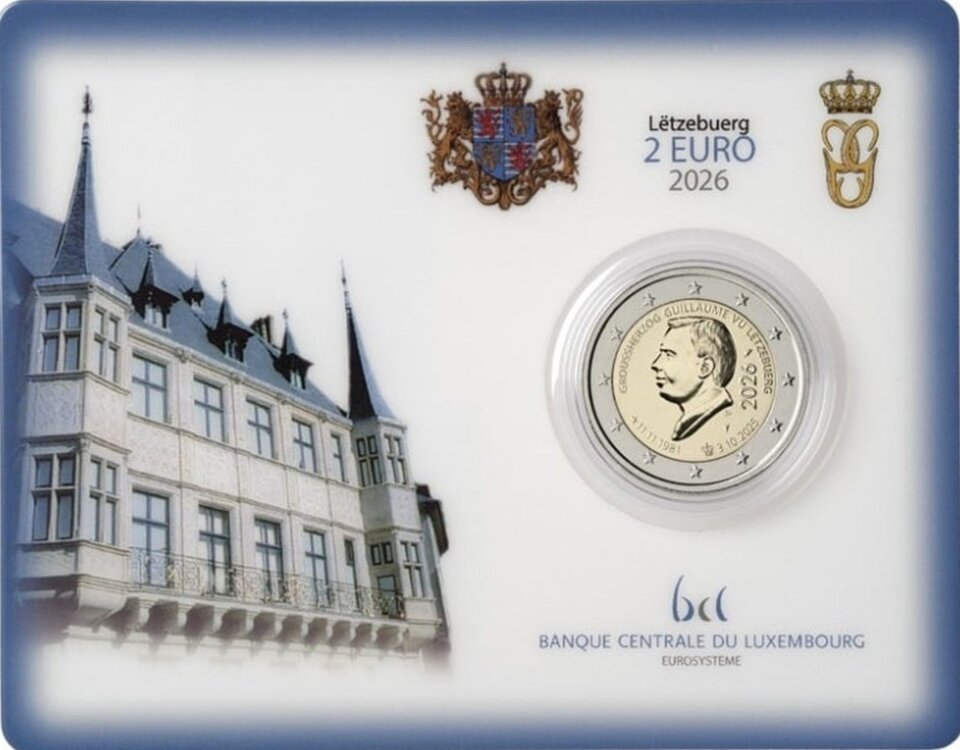 Luxemburg 2 Euro 2026 