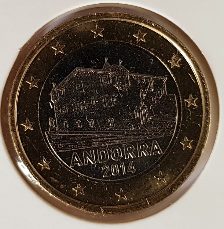 Andorra 1 Euro Jaartal te selecteren
