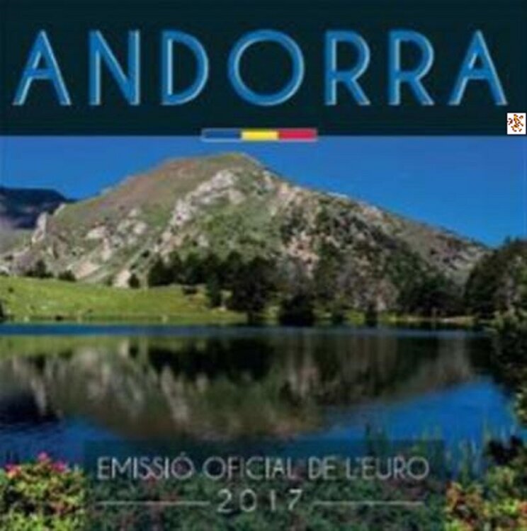 Andorra BU-set 2017 met normale 2 euromunt