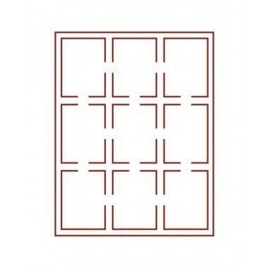 Muntbox voor 9 originele USA capsules van 64 x 86 mm.