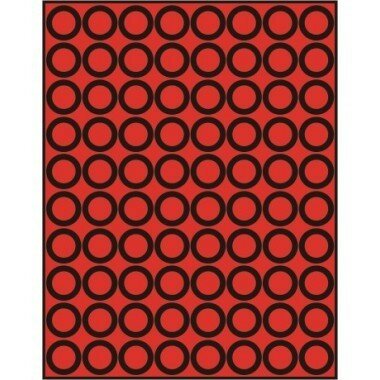 Muntenbox rookglas met 80 ronde vakjes van 22,5 mm.