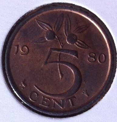 5 Cent 1980, UNC