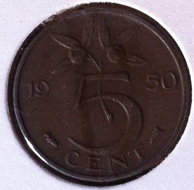 5 Cent 1950, UNC