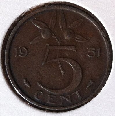 5 Cent 1951, UNC