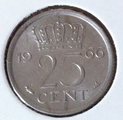 25 Cent 1966a, UNC