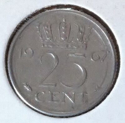 25 Cent 1967a, UNC
