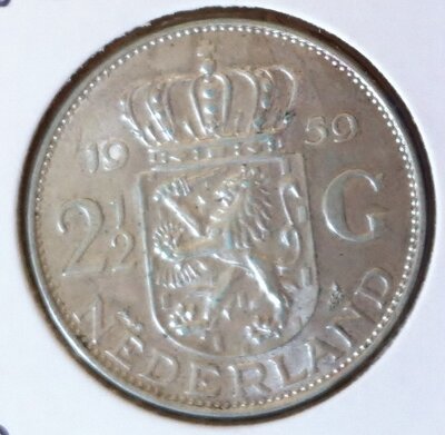 2½ Gulden 1959, UNC