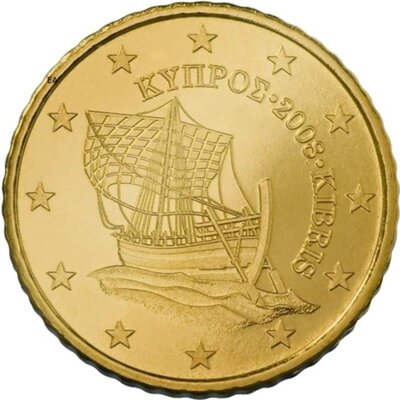 Cyprus 10 Cent Jaartal te selecteren