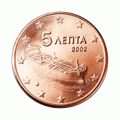 Griekenland 5 Cent Jaartal te selecteren