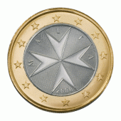 Malta 1 Euro Jaartal te selecteren