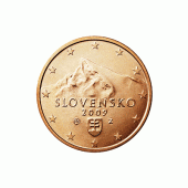 Slowakije 1 cent Jaartal selecteren