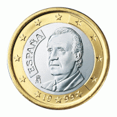 Spanje 1 euro Jaartal selecteren Juan Carlos I