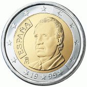 Spanje 2 euro Jaartal selecteren Juan Carlos I