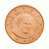 Vaticaanstad 5 cent Paus Benedictus XVI Jaartal selecteren