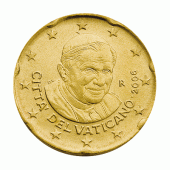 Vaticaanstad 20 cent Paus Benedictus XVI Jaartal selecteren