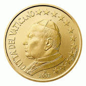 Vaticaanstad 50 cent Paus Johannes Paulus II Jaartal selecteren