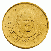 Vaticaanstad 50 cent Paus Benedictus XVI Jaartal selecteren