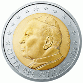 Vaticaanstad 2 euro Paus Johannes Paulus II Jaartal selecteren