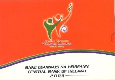 Ierland BU-Set 2003 met 5 euro Special Olympics in kleur