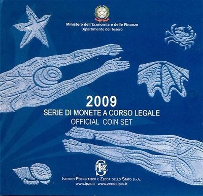 Italië BU-Set 2009 met bijzondere 2 euromunt en 5 euromunt