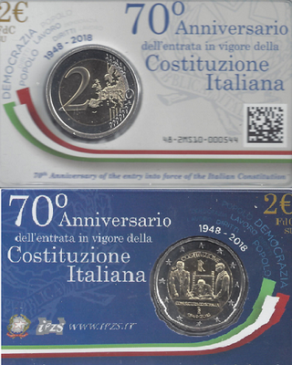 Commemorative - Italia 2015 EXPO Milano Moneta 2 EURO in Blister FDC  COINCARD