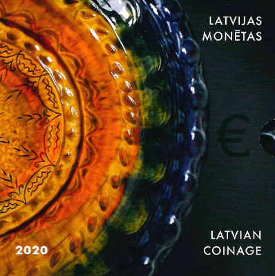 Letland BU-Set 2020 met bijzondere 2 euromunt 