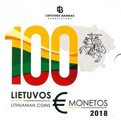 Litouwen BU-set 2018 met bijzondere 2 euromunt 