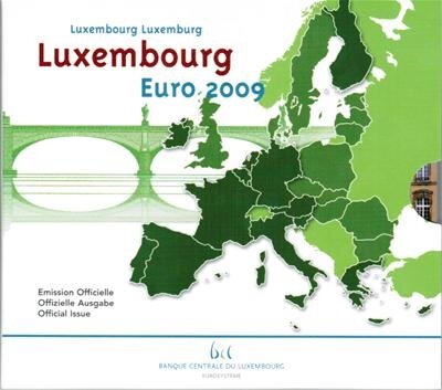 Luxemburg BU-Set 2009 met bijzondere 2 euromunten 