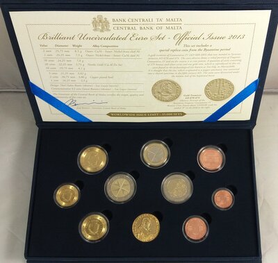 Malta BU-Set 2013 met bijzondere 2 euromunt 