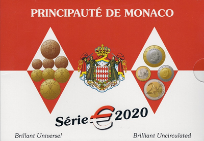 Monaco BU-set 2020, 8 circulatiemunten