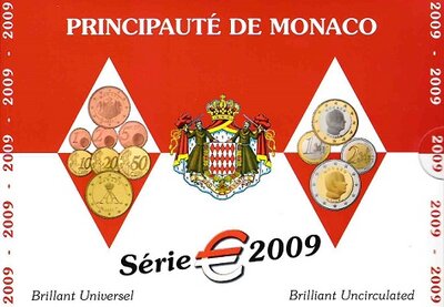 Monaco BU-set 2009, 8 circulatiemunten
