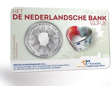 Nederland 5 euro 2014 