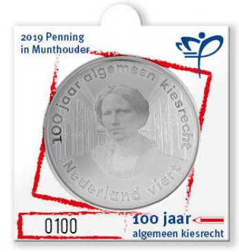 Nederland penning in munthouder 2019 