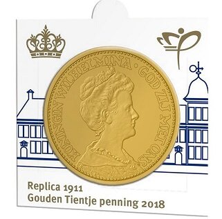 Nederland penning in munthouder 2018 