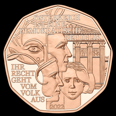 Oostenrijk 5 euro 2022 