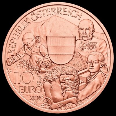 Oostenrijk 10 euro 2016 