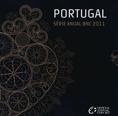 Portugal BU-set 2011, met normale 2 euromunt