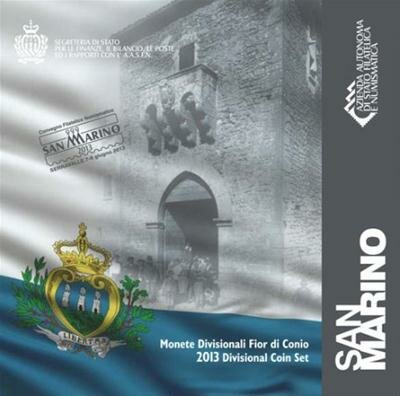 San Marino BU set 2013 met normale 2 euromunt