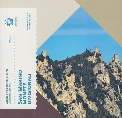 San Marino BU-set 2020 met normale 2 euromunt