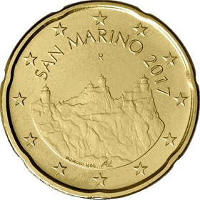 San Marino 20 cent Jaartal selecteren