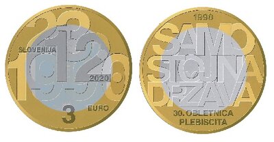 Slovenië 3 Euro 2020 