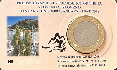 Slovenië 3 euro 2008 