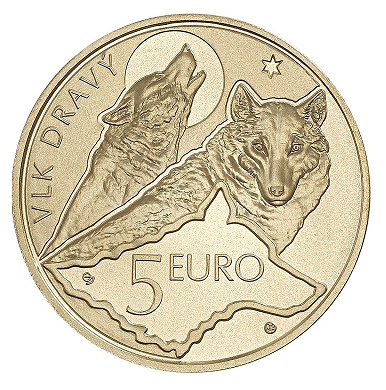 Slowakije 5 euromunt 2021 