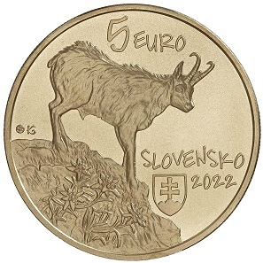 Slowakije 5 euromunt 2022 