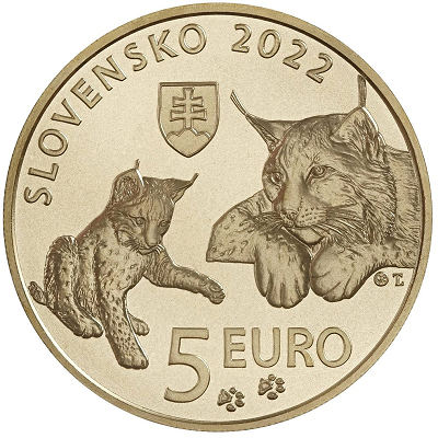 Slowakije 5 euromunt 2022 