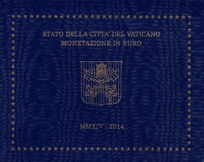 Vaticaanstad BU-set 2014, met normale 2 euromunt